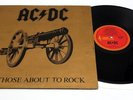 AC/DC For Those About To Rock 1981 Vinyl LP Record Aussie 1st Pressing EX- OOP