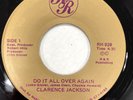 CLARENCE JACKSON   Do It All Over Again. 1984 Modern soul 45. EX.