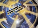 Vintage STRYPER Isaiah 53:5 The Yellow and Black Attack BLUE Vinyl