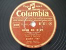 French Chanson Edith Piaf Rien de Rien 78RPM Columbia BF 371