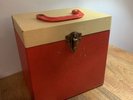 Metal Record Box Of 60+ 45 RPM Records Late 50’s And 60’s Music