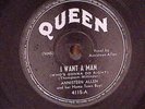 Annisteen Allen  I Want A Man / I've Got Big Bulging Eyes Queen Records 78 RPM 5
