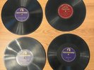 4 Shellac Victrola / Silvertone 78rpm: Star Spangled Banner, Enrico Caruso, etc.