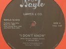 LANIER & CO.   I DONT KNOW 12