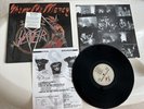 SLAYER -show no mercy ORIGINAL 1987 TAN LABEL SHRINK LPHYPE STICKER