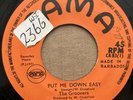 THE GROOVERS Put Me Down Easy 45 I Want To Go Back Home 7