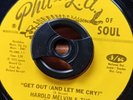 HAROLD MELVIN  & THE BLUE NOTES  GET OUT AND LET ME CRY RECORD  NORTHERN SOUL