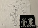 Signed Drawing by Seth Putnam of ANAL CUNT (Vaginal Jesus AxCx) plus A.C. Patch
