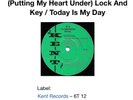 Sharon Scott / Dean Courtney - (Putting My Heart Under) Lock And Key