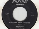 JACKIE GOETROE-RAISED ON ROCK... / ROCKET TO THE MOON -Orig RHYTHM 45 ROCKABILLY