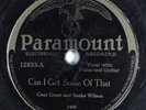 Blues 78 COOT GRANT & SOCKS WILSON Can I Get Some Of That PARAMOUNT HEAR 858
