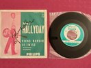 JOHNNY HALLYDAY JUKE BOX VIENS DANSER LE TWIST AUTOGRAPHE IMPRIME POCHETTE