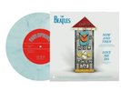 Beatles Now And Then 7 Inch Vinyl Blue And White Marble Exclusive. New