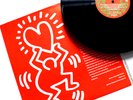 ORIGINAL 1987 KEITH HARING POSTER & CHRISTMAS VINYL LP EX RARE