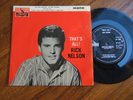 RICK NELSON - THAT'S ALL EP - RARE LIBERTY LEP 4019 / 1961 EX
