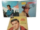 3 Elvis Presley King Creole LP Vinyl Mono Flaming Star  Christmas Record Lot