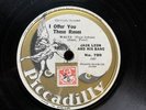 AL BOWLLY + JACK LEON & HIS BAND - ‘I OFFER YOU THESE ROSES’ PICCADILLY 78 RARE