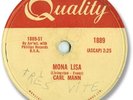 Rare June 1959 CARL MANN Rock’n Roll 78 RPM Record. Mona Lisa
