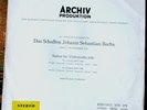 PIERRE FOURNIER / BACH : Suiten Solo n°1 / ARCHIV PRODUKTION SAPM 198186 (GER)