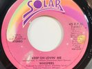 THE WHISPERS Keep On Lovin Me / Try It Again 1983 SOLAR Modern Soul Boogie 45 NM