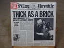Jethro Tull Thick As A Brick vinyl LP complete St Cleve Chronicle local paper