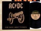 AC/DC ‎- For Those About To Rock 1981 LP 1st Spain Atlantic S 90.471 + OIS Mint