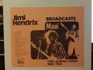 Jimi Hendrix Broadcast / Maui 2XLP Vinyl US 1975 EX