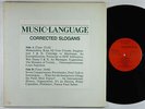 Art & Language - Music-Language: Corrected Slogans LP OG Press VG+