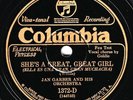 Columbia #1372-D: Jan Garber O-She's A Great, Great Girl and Was It A Dream EE-