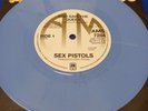Sex Pistols God Save the Queen A&M Repro 7 inch Record - Light Blue Vinyl