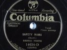 Blues 78 BESSIE SMITH Safety Mama COLUMBIA 14634-D HEAR 1286