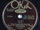 Jazz 78 LOUIS ARMSTRONG Home OKEH 41552 HEAR 1620