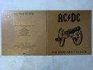 AC/DC For Those About To Rock (We Salute You) Atlantic P-11068A Japan  VINYL LP