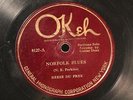 BLUES REESE DU PREE Norfolk Blues / One More Rounder Gone OKEH 8127