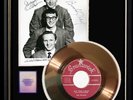 BUDDY HOLLY CRICKETS NOT FADE AWAY 45 RPM GOLD RECORD RARE AUTOGRAPHED PRINT