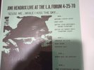 JIMI HENDRIX   L.A. FORUM 1970   COLOR VINYL EDITION  NM/NM W/2 INSERT