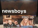 Step Up To The Microphone by The Newsboys (Vinyl Record, 2022) Blue Splatter