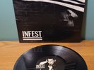 Infest Mankind Deep Six Records Recorded Live Hardcore Punk 10 Inch Vinyl LP