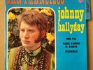 EP 45T Johnny Hallyday /  Jat, Languette, Couleurs Vifs Recto, Rouge Foncé Verso