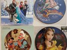Disney Vinyl Record BUNDLE: Pinocchio, Beauty and the Beast, Aladdin, Frozen