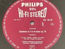TSCHAIKOWSKY Symphony No.6 IGOR MARKEVITCH 1962 ED1 PHILIPS HI-FI STEREO LP MINT