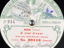 Ada Adini : Aida / Histoire d'amour RARE 78 tours rpm FONOTIPIA 39110/39215 VG+