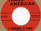 JOEL HILL  I Thought It Over / Little Lover 1960 TRANS AMERICAN 45rpm ROCKABILLY