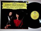 1985 Mischa Maisky Martha Argerich JS Bach Cello Sonaten Vinyl LP Record VG+