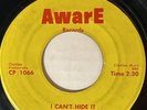 The Appreciations – I Can't Hide It / No, No, No 1966 Aware Records Rare Soul
