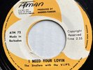 rare northern THE STROLLERS / V.I.P'S I Need Your Lovin' 45 Don't Let Him Take