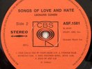 Leonard Cohen - Songs Of Love And Hate (Vinyl)