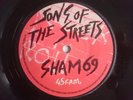 SHAM 69 SONG OF THE STREETS JIMMY PURSEY PUNK RARE ONE SIDED GIG FREEBIE