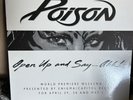 Poison open up and say ahh Rare Promo LP