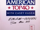 American Top 40 w/ Casey Kasem  for 3/19/88 4 hour radio show w/ Rick Astley #1